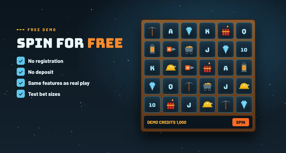 Fire in the hole 3 demo free — no registration required