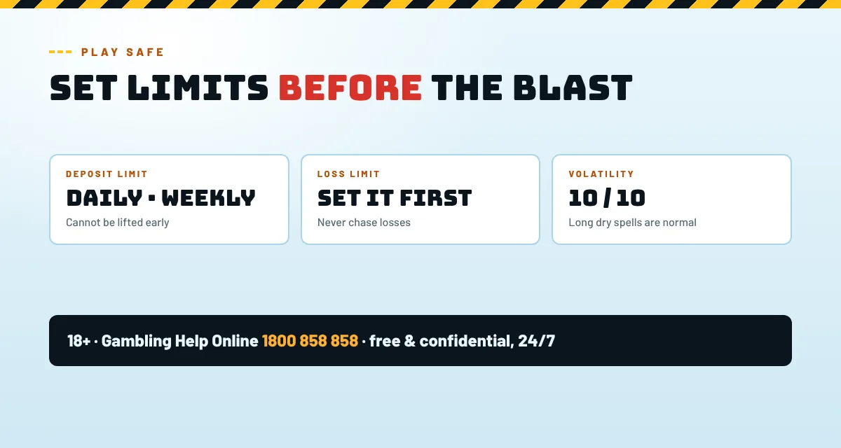 Fire in the hole 3 responsible play: deposit and loss limits